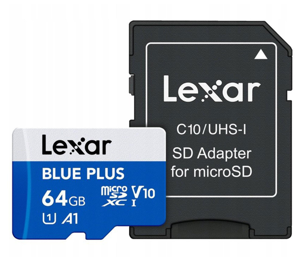 Lexar 64GB microSDHC Blue Plus UHS-I A1 V10 - 1539415 - zdjęcie